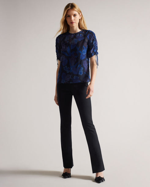 NIXOLE-Tops-Ruched Sleeve Detail Top- Ted Baker Romania